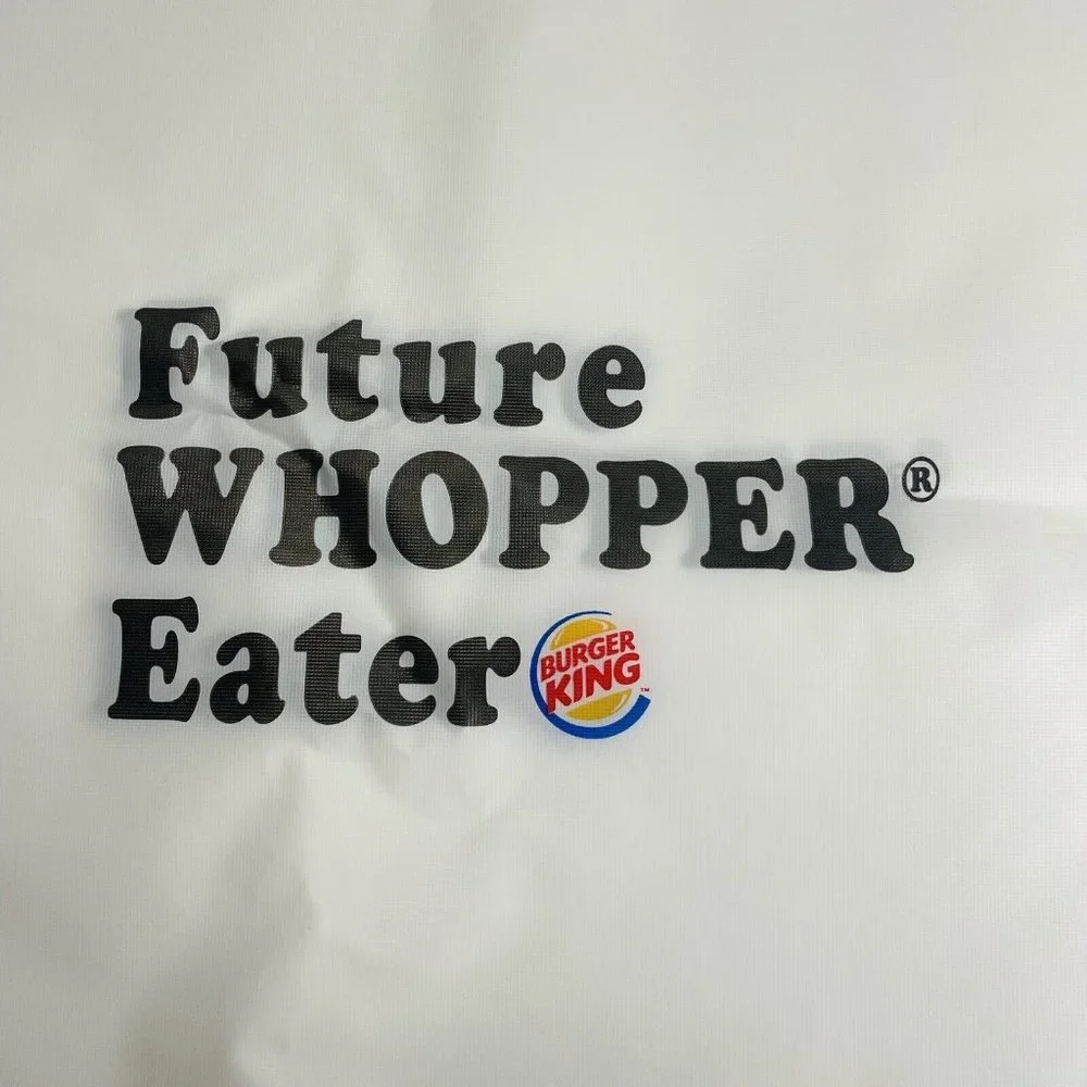 10 Burger King Future Whopper Eater Restaurant Plastic Bib Vintage Lot